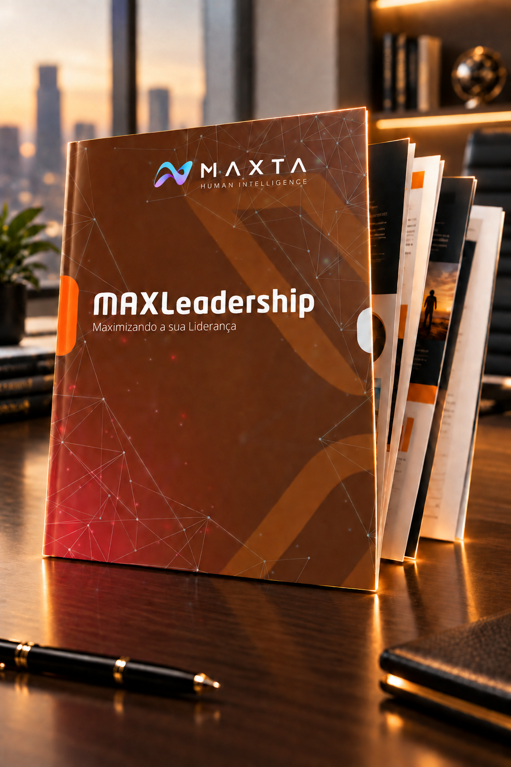 Relatório MAX Leadership em ambiente corporativo