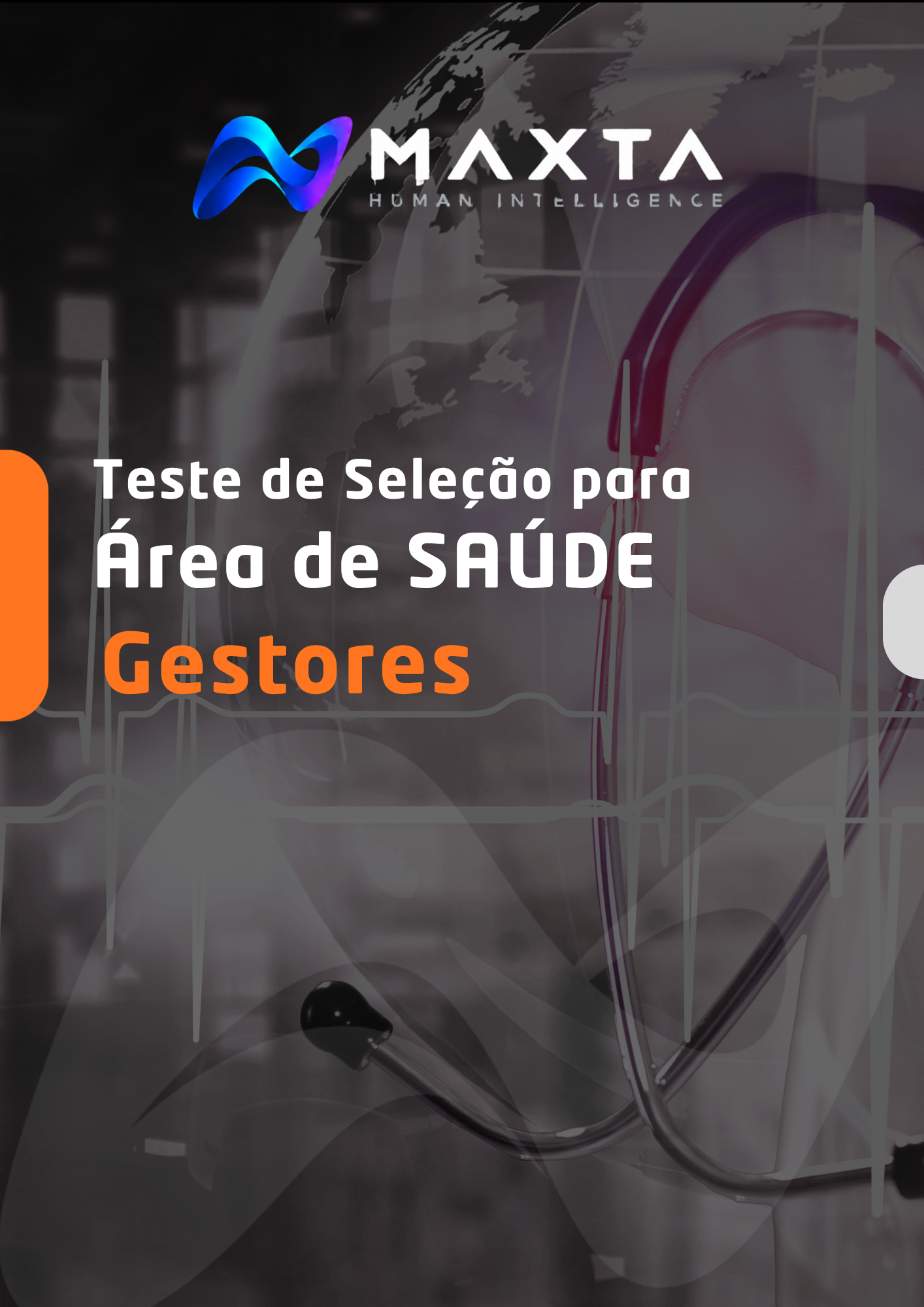 Capa oficial do Teste de Seleção para Gestores da Área de Saúde MAXTA