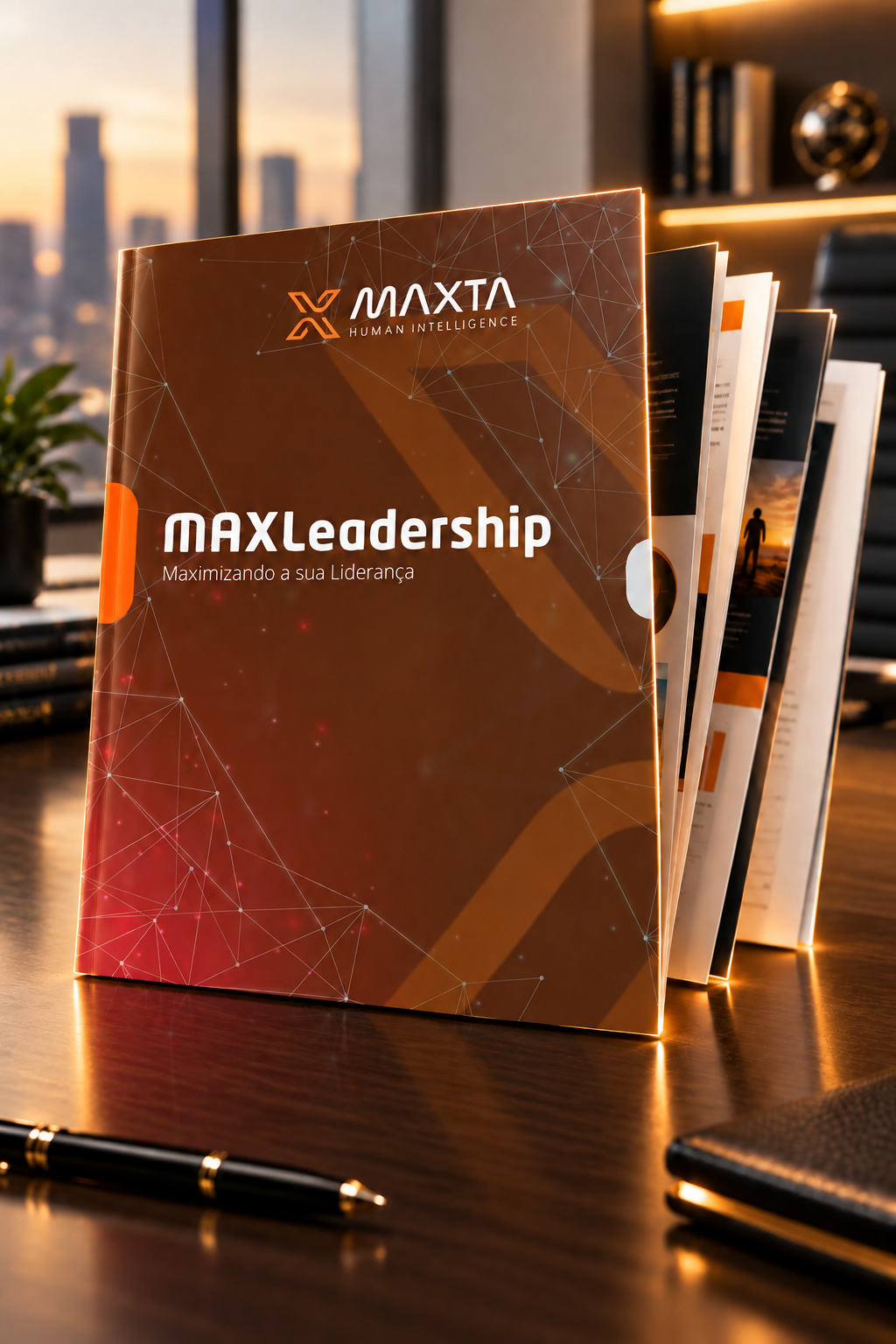 Relatório MAX Leadership em ambiente corporativo